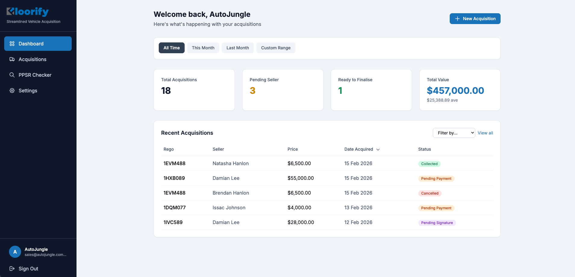 Floorify Dealer Dashboard