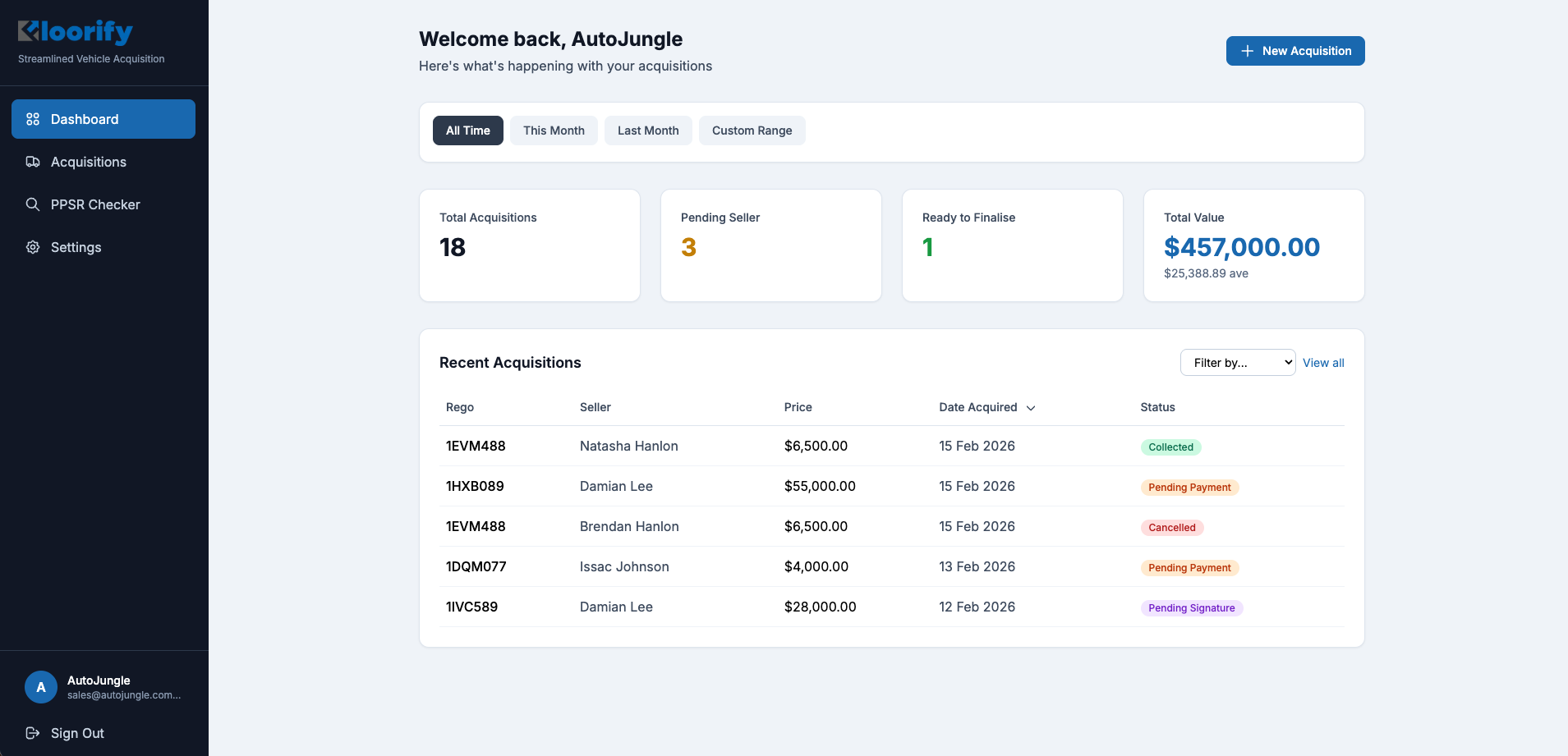 Floorify Dealer Dashboard